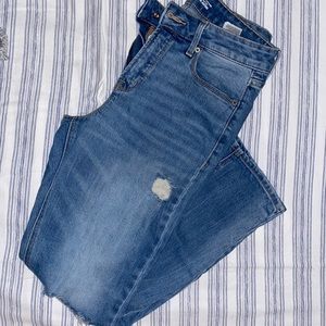 Size 8, high-rise jeans, Old Navy